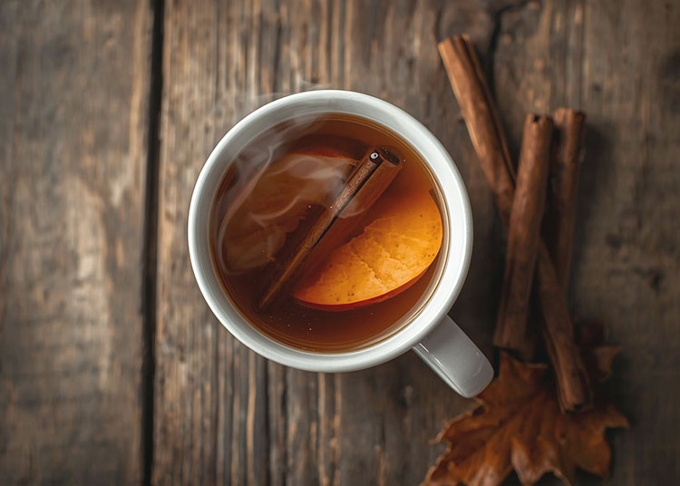 季節のフルーツティーの画像